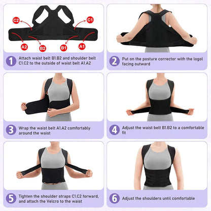 Adjustable Back Support Posture